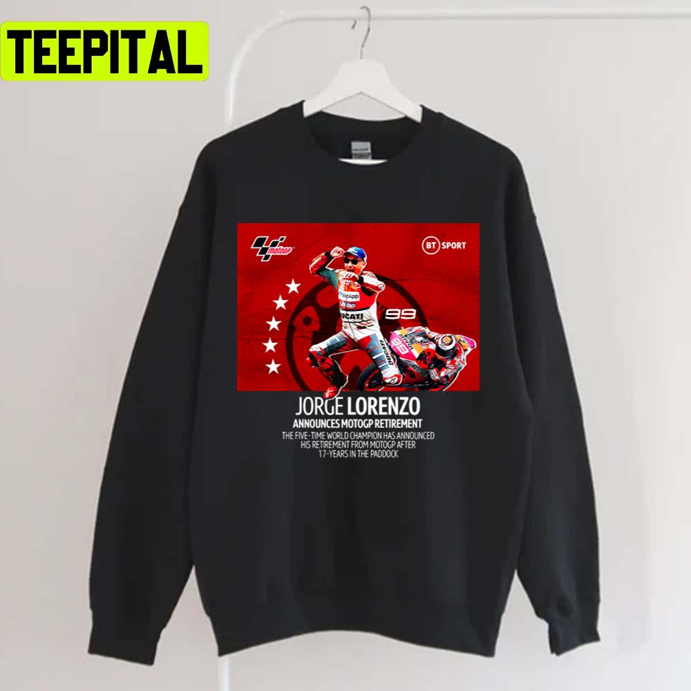 Retireman Long Jorge Lorenzo Motor Racing Unisex T-Shirt Retireman Long Jorge Lorenzo Motor Racing Unisex T-Shirt