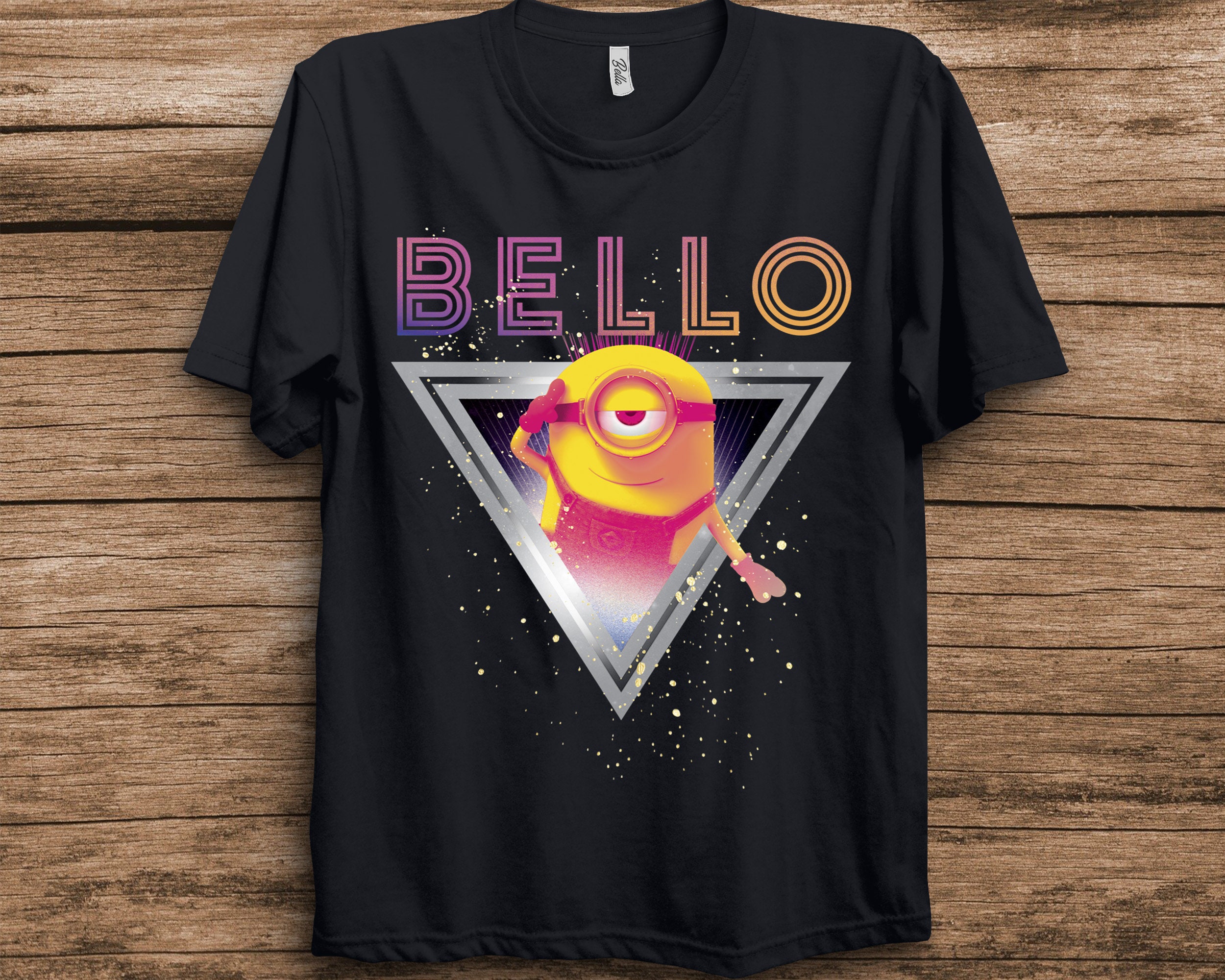 Retro Minions Bello Triangle The Rise Of Gru 2022 Unisex T-Shirt Retro Minions Bello Triangle The Rise Of Gru 2022 Unisex T-Shirt