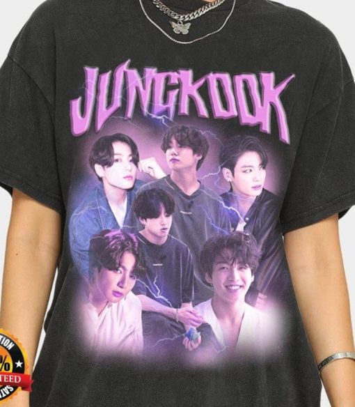 Retro Vintage Jeon Jungkook Bts Kpop Unisex T-Shirt