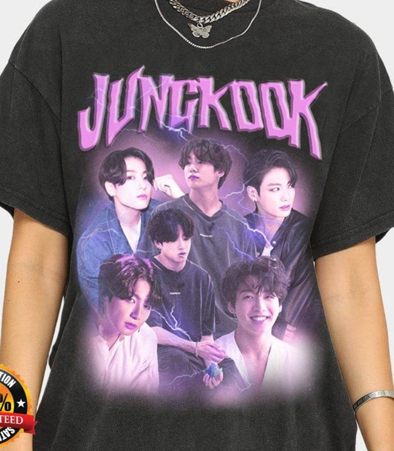 Retro Vintage Jeon Jungkook Bts Kpop Unisex T-Shirt Retro Vintage Jeon Jungkook Bts Kpop Unisex T-Shirt