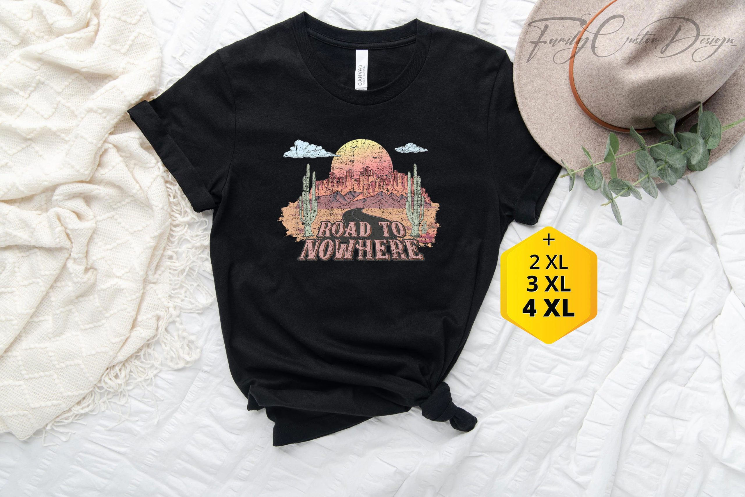 Road To Nowhere Retro Travel Unisex T-Shirt Road To Nowhere Retro Travel Unisex T-Shirt