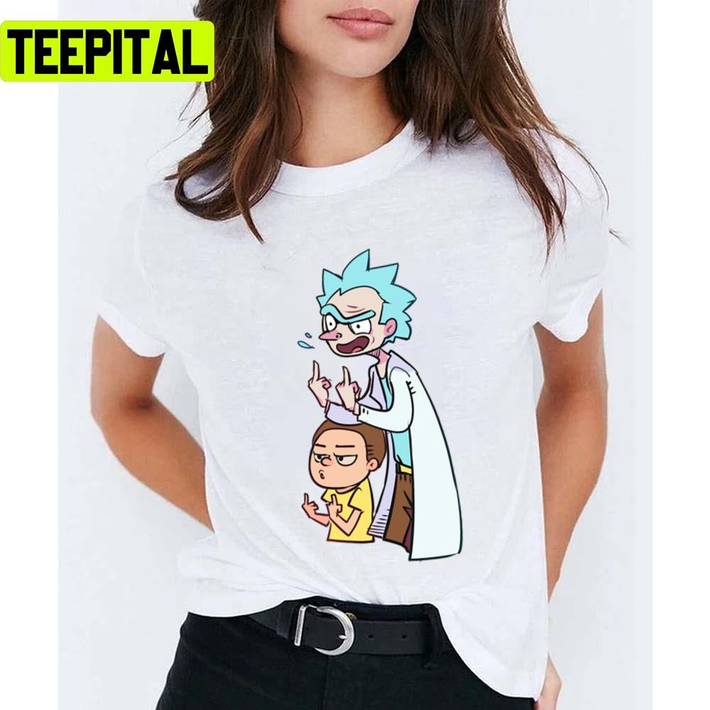 Rude Rick And Morty Unisex T-Shirt Rude Rick And Morty Unisex T-Shirt