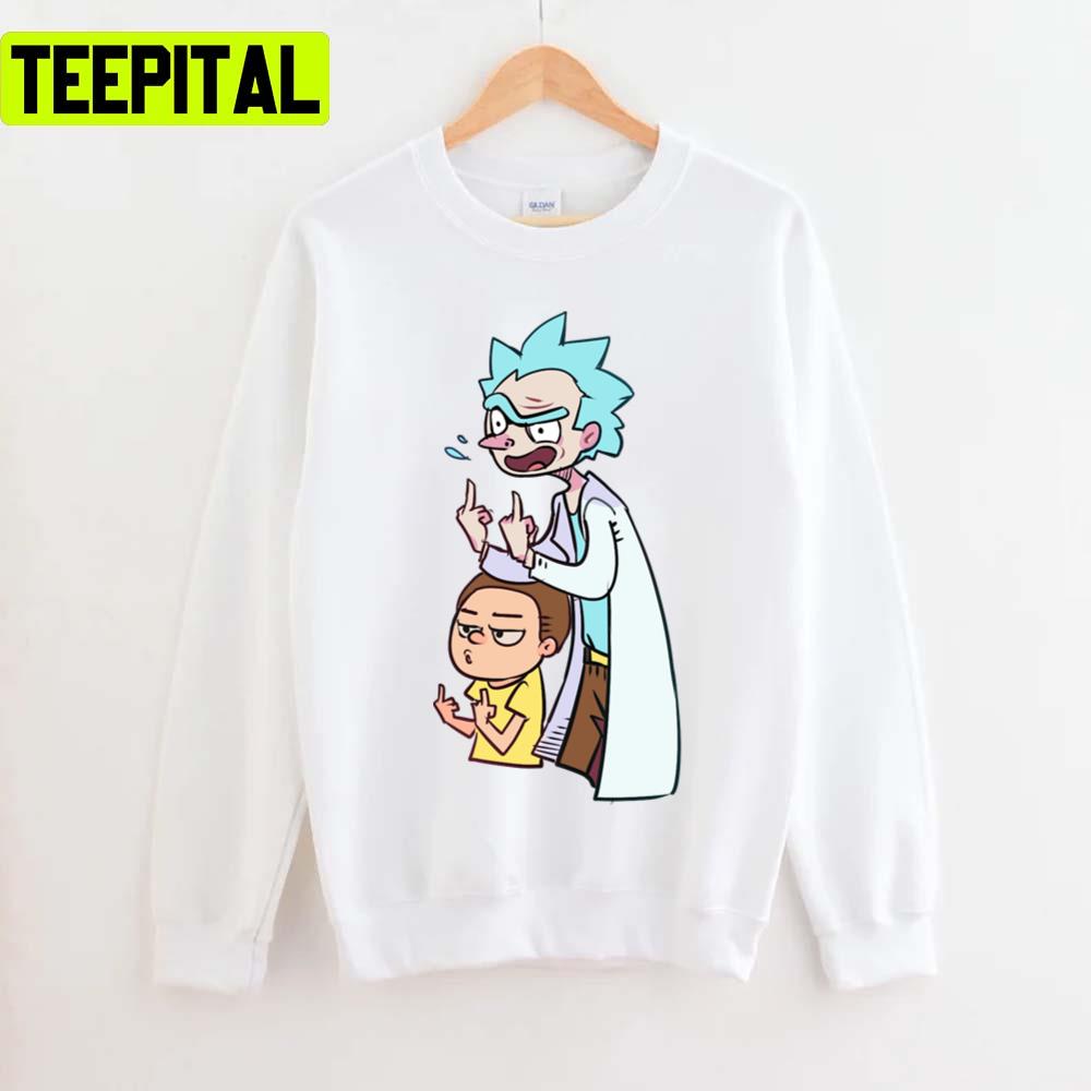Rude Rick And Morty Unisex T-Shirt Rude Rick And Morty Unisex T-Shirt