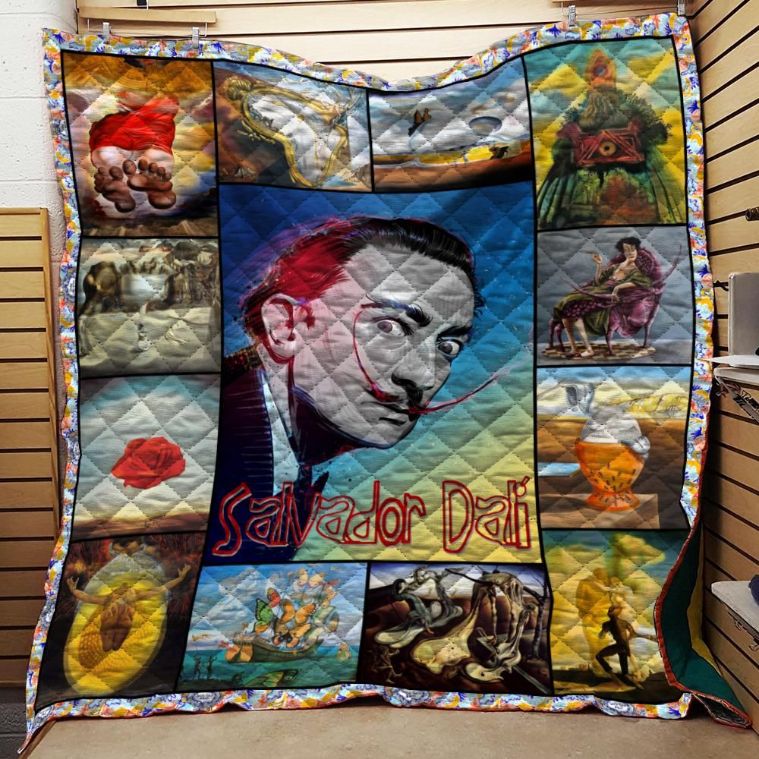 Salvador Dali Tribute Quilt Blanket Salvador Dali Tribute Quilt Blanket