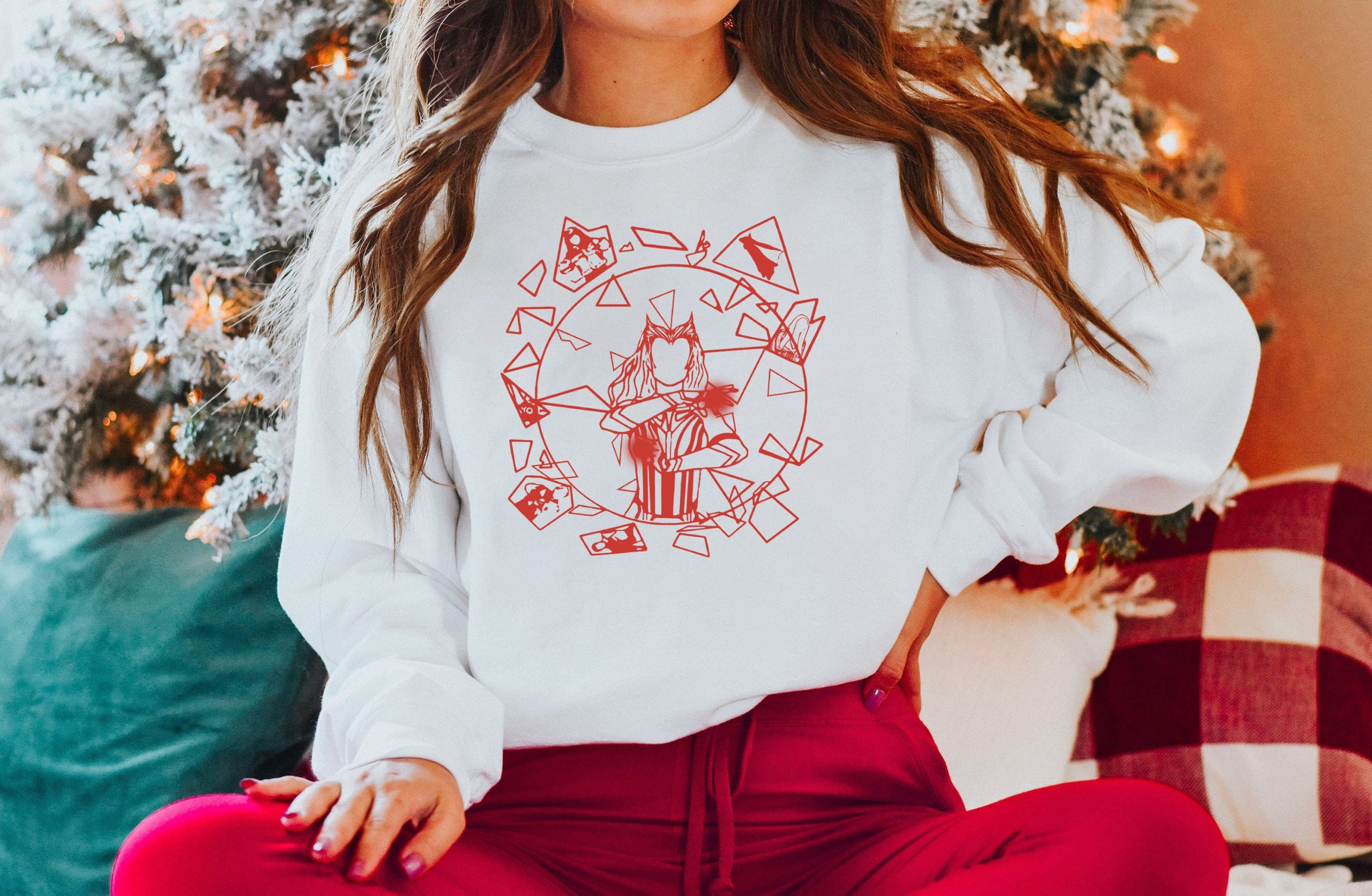 Scarlet Witch In Mirror Dimension Unisex Sweatshirt Scarlet Witch In Mirror Dimension Unisex Sweatshirt