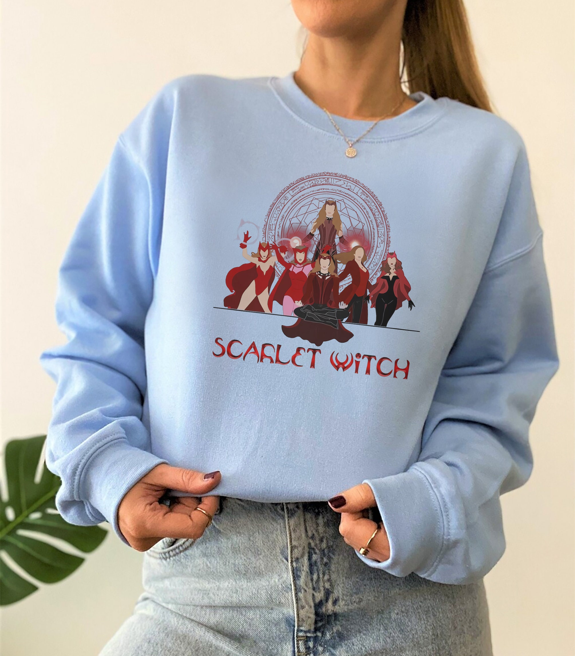 Scarlet Witch Wanda Maximoff Doctor Strange 2 Unisex Sweatshirt Scarlet Witch Wanda Maximoff Doctor Strange 2 Unisex Sweatshirt