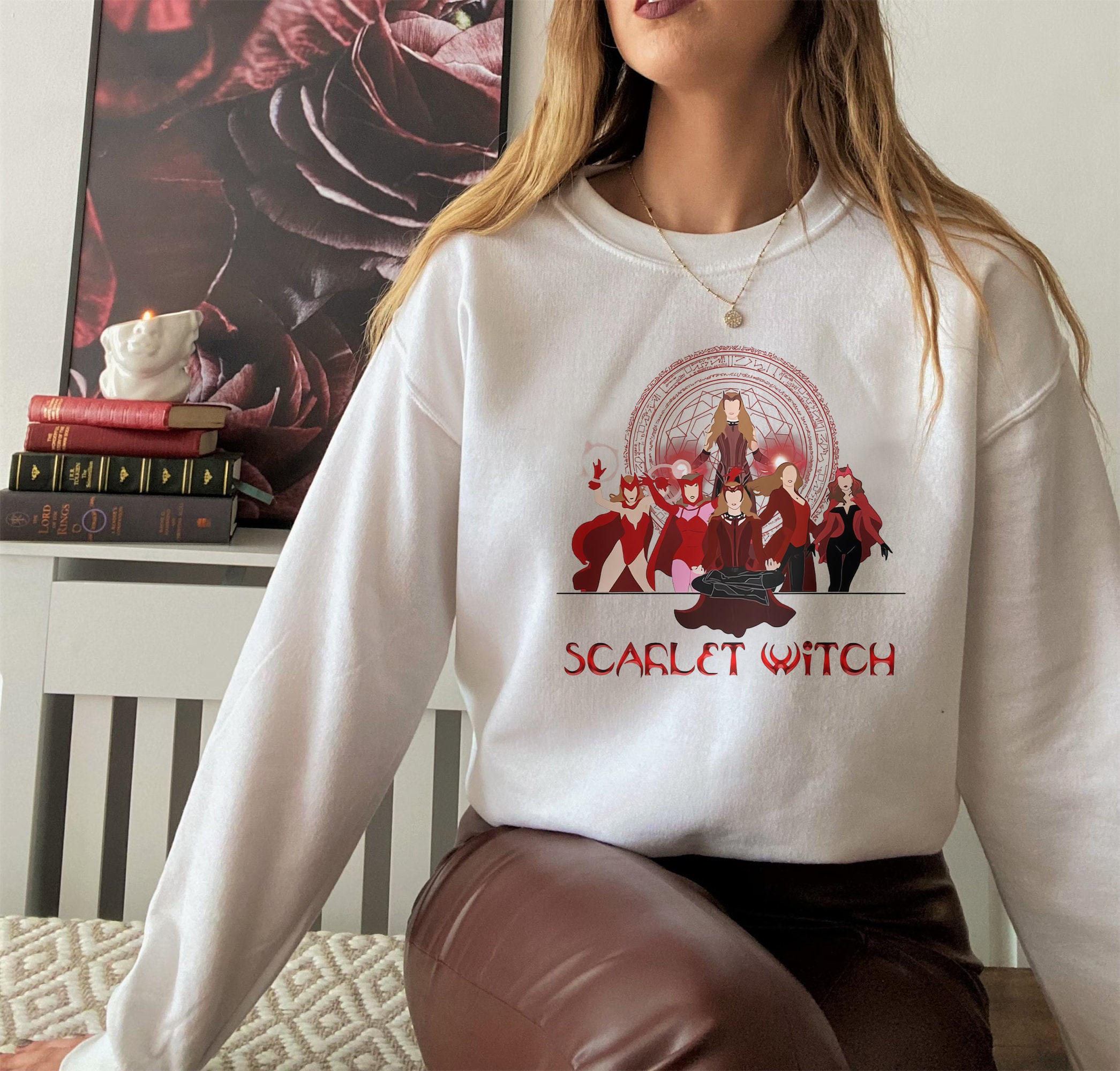 Scarlet Witch Wanda Maximoff Doctor Strange 2 Unisex Sweatshirt Scarlet Witch Wanda Maximoff Doctor Strange 2 Unisex Sweatshirt