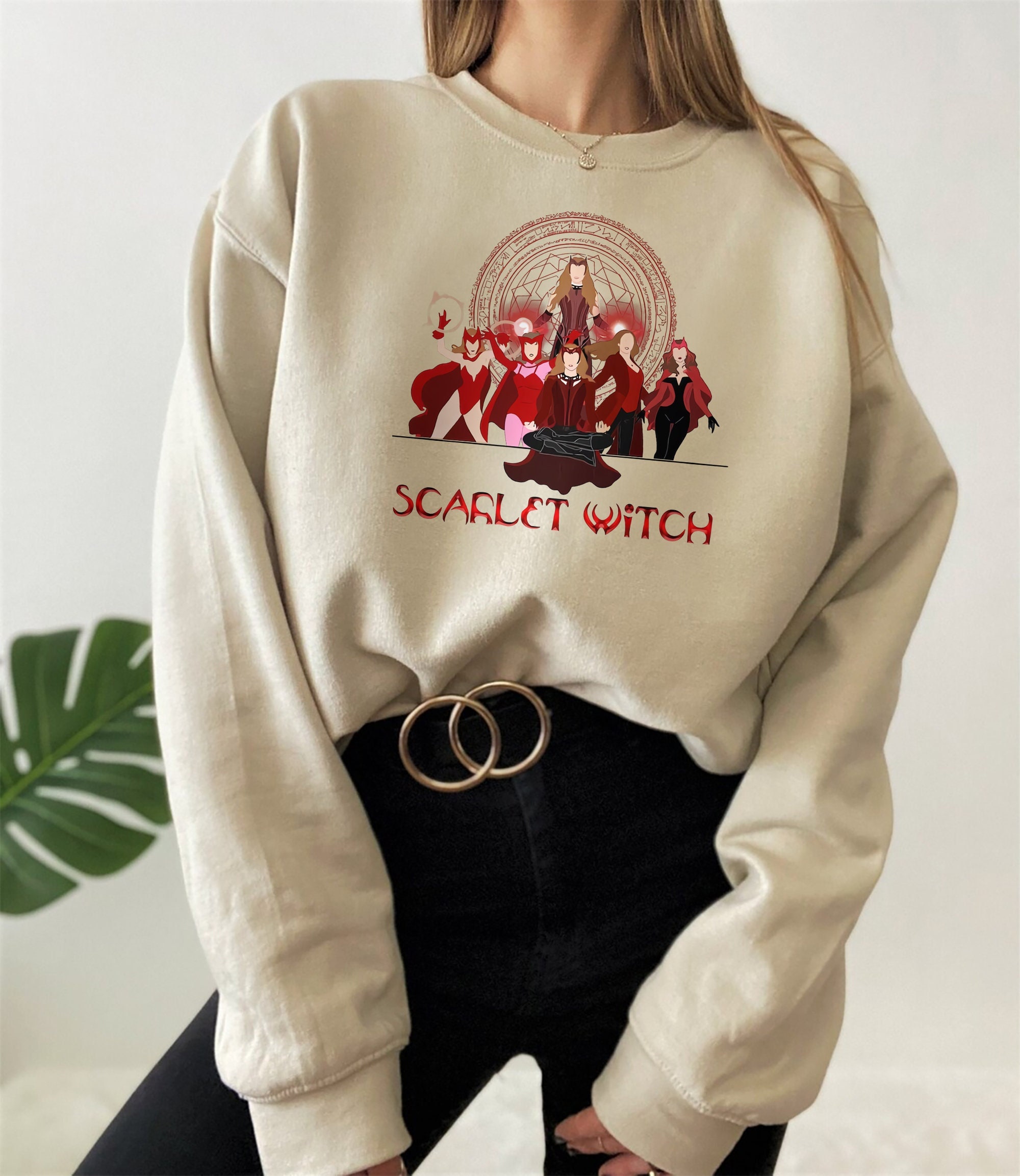 Scarlet Witch Wanda Maximoff Doctor Strange 2 Unisex Sweatshirt Scarlet Witch Wanda Maximoff Doctor Strange 2 Unisex Sweatshirt