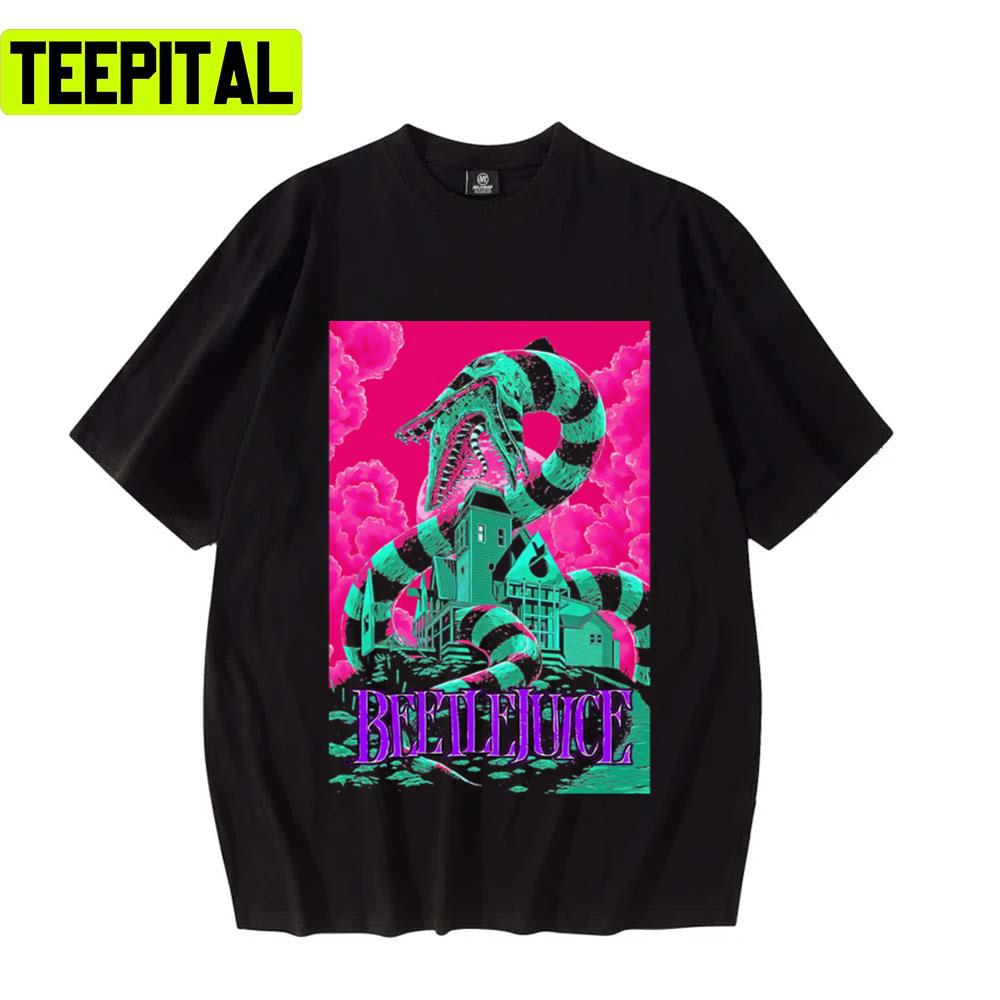 Scary Town And Big Snake Beetlejuice Unisex T-Shirt Scary Town And Big Snake Beetlejuice Unisex T-Shirt