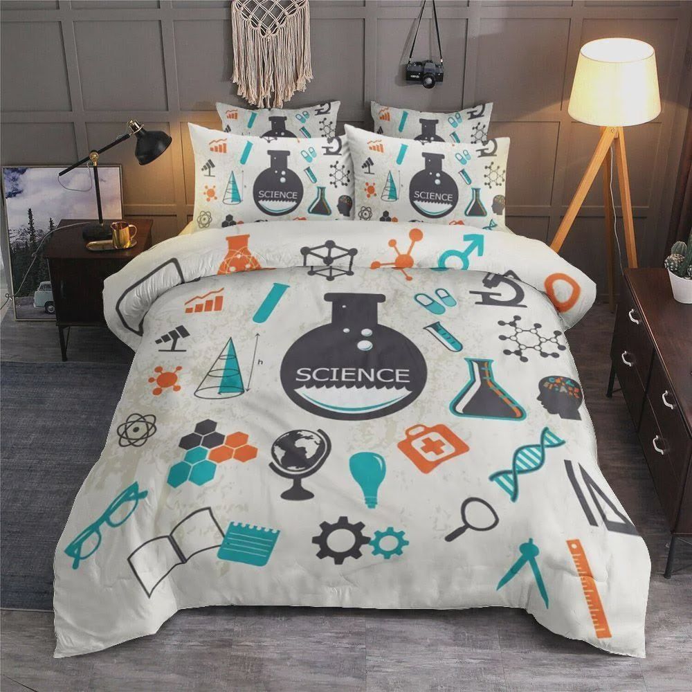 Science Knowledge Pattern Cotton Bedding Sets Science Knowledge Pattern Cotton Bedding Sets