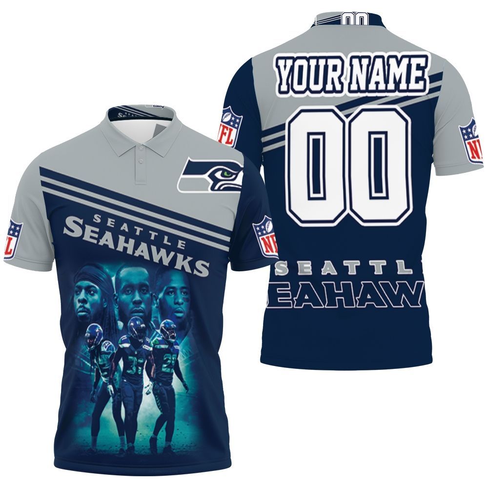 Seattle Seahawks Trio Personalized Polo Shirt All Over Print Shirt 3d T-shirt Seattle Seahawks Trio Personalized Polo Shirt All Over Print Shirt 3d T-shirt