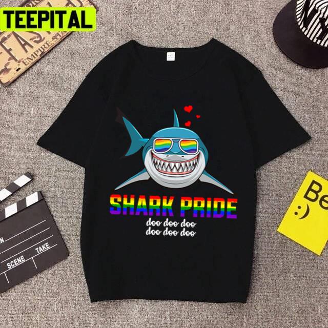 Shark Pride Lbgt Rainbow Gay Pride Pride Month Lgbtq+ Support Unisex T-Shirt Shark Pride Lbgt Rainbow Gay Pride Pride Month Lgbtq+ Support Unisex T-Shirt