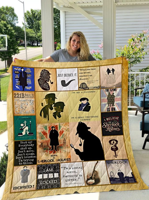 Sherlock Holmes Quilt Blanket Sherlock Holmes Quilt Blanket