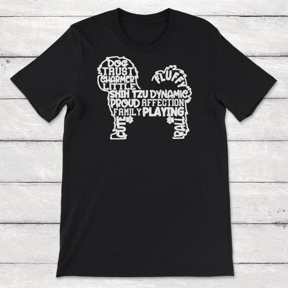 Shih Tzu Word Art Unisex T-Shirt Shih Tzu Word Art Unisex T-Shirt