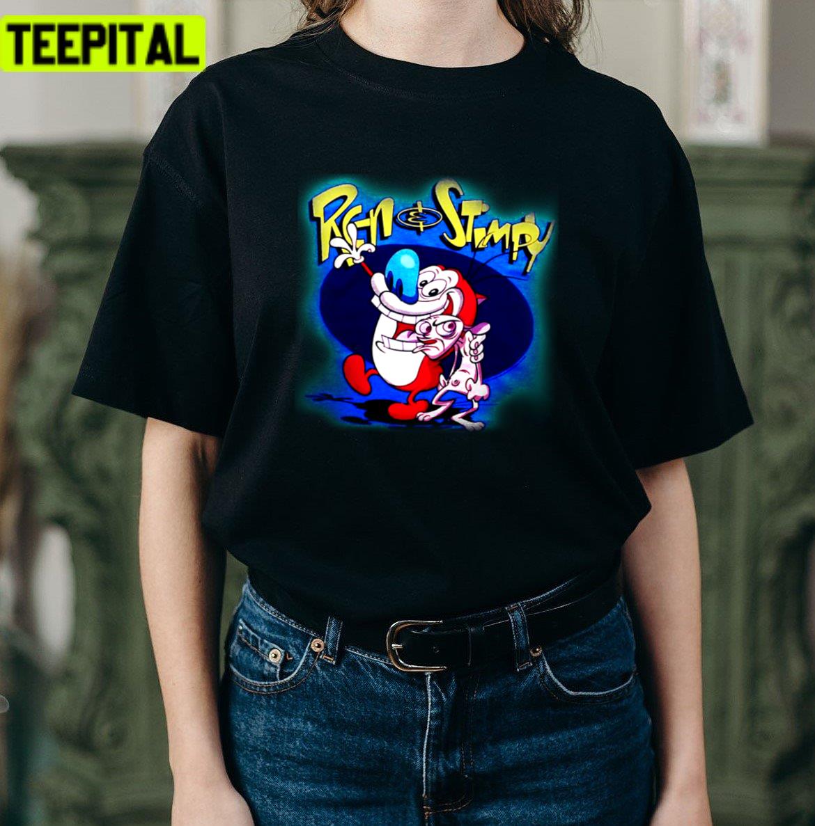 Sitcom Ren And Stimpy 90s Cartoon Unisex T-Shirt Sitcom Ren And Stimpy 90s Cartoon Unisex T-Shirt