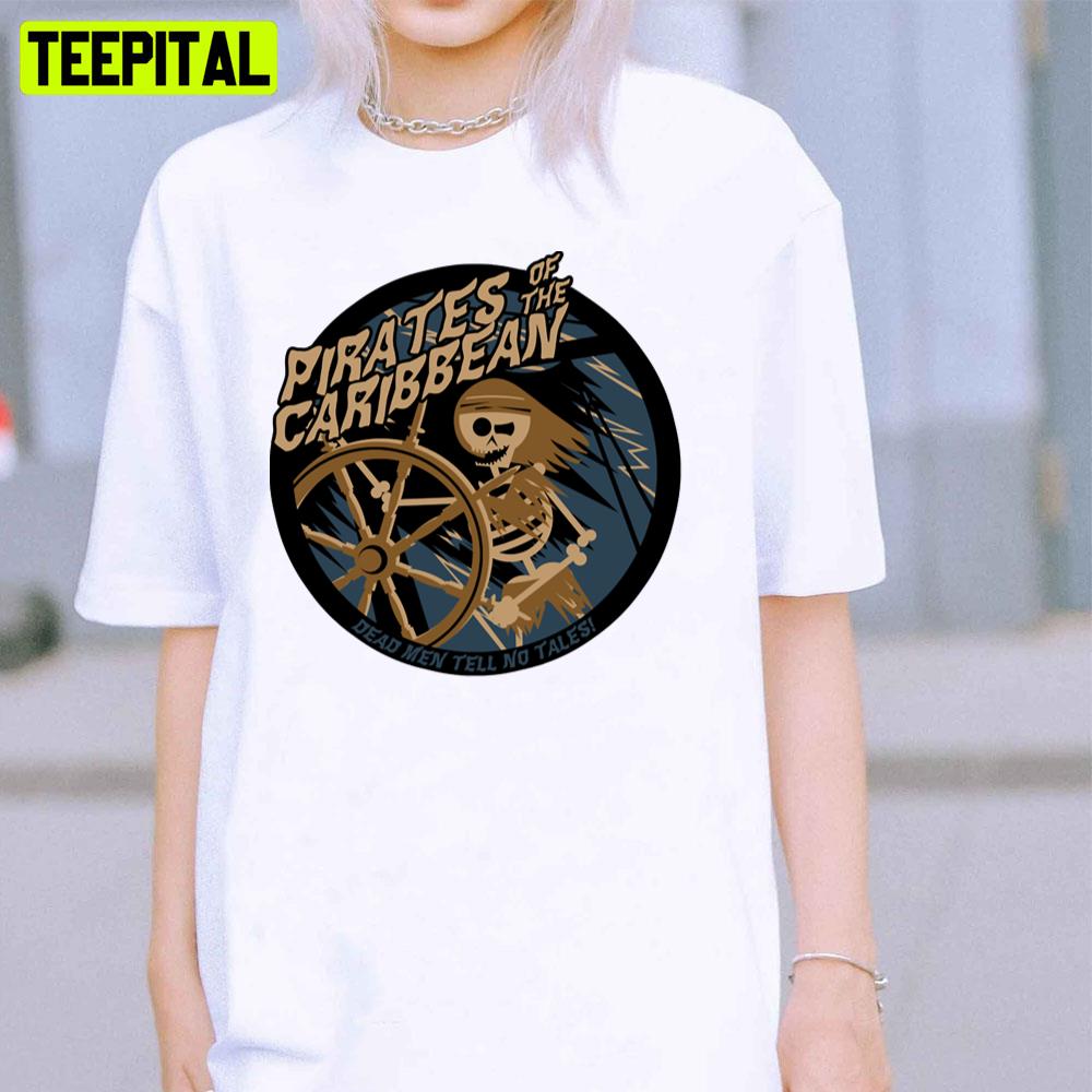 Skeleton Art Pirates Of The Caribbean Unisex T-Shirt Skeleton Art Pirates Of The Caribbean Unisex T-Shirt