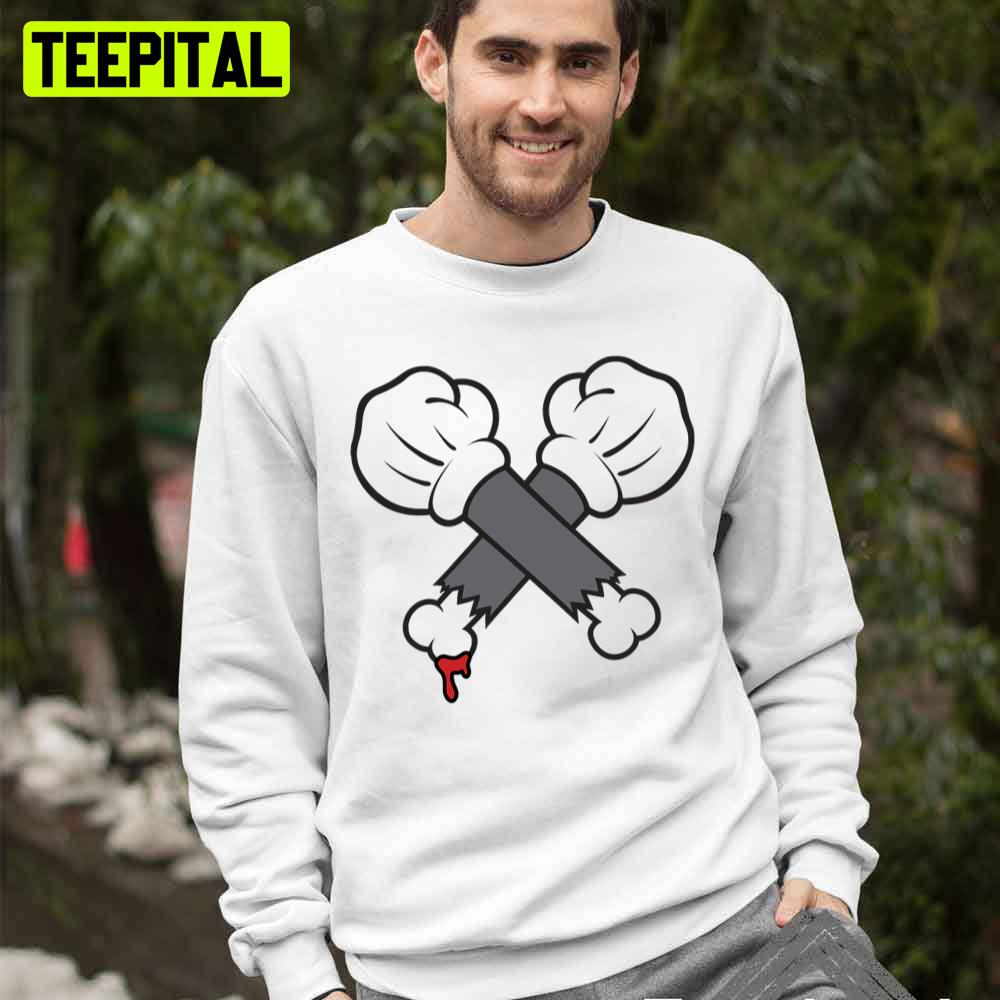 Skull Hands Mickey Unisex T-Shirt Skull Hands Mickey Unisex T-Shirt