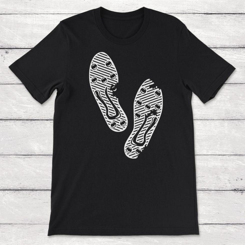 Soccer Cleats Soccer Footprints Unisex T-Shirt Soccer Cleats Soccer Footprints Unisex T-Shirt
