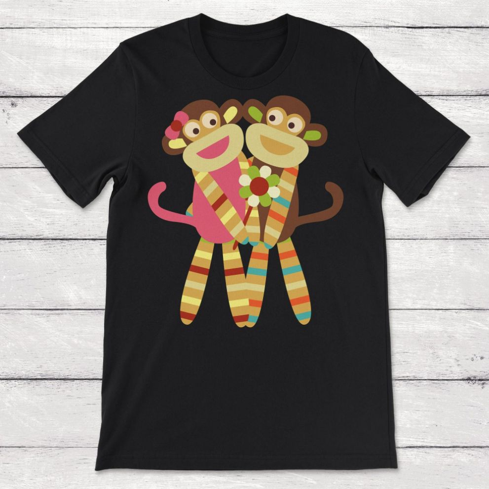 Sock Monkey Friends Unisex T-Shirt Sock Monkey Friends Unisex T-Shirt