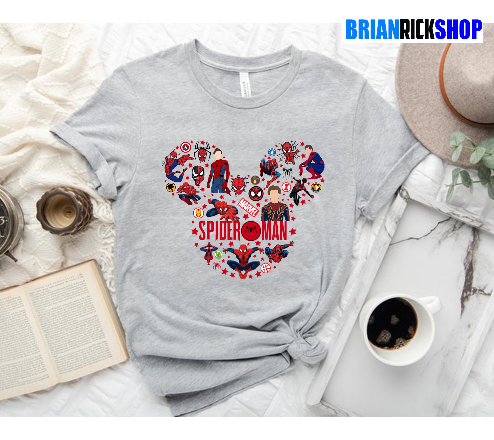 Spiderman Mickey Marvel Unisex T-Shirt Spiderman Mickey Marvel Unisex T-Shirt