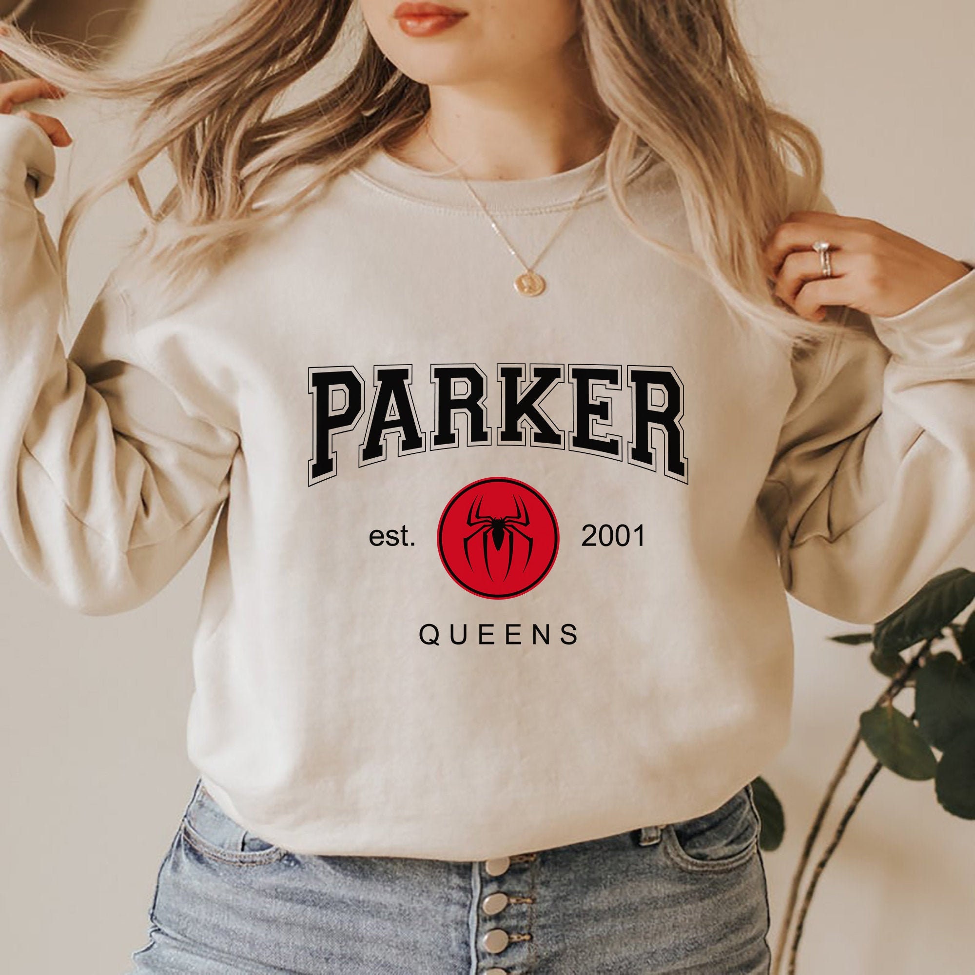 Spider-Man Parker Est 2001 Qeen Classic Design Unisex Sweatshirt Spider-Man Parker Est 2001 Qeen Classic Design Unisex Sweatshirt