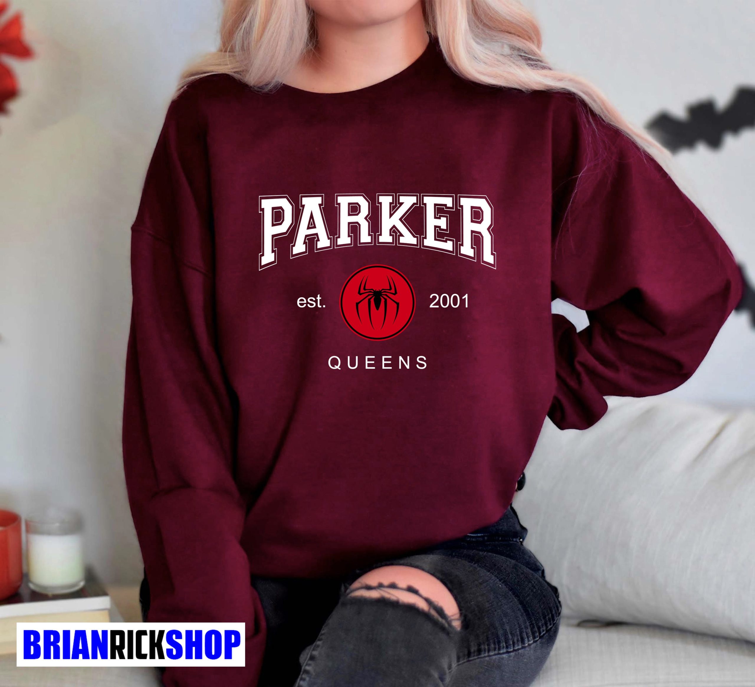 Spider-Man Parker Est 2001 Qeen Classic Design Unisex Sweatshirt Spider-Man Parker Est 2001 Qeen Classic Design Unisex Sweatshirt