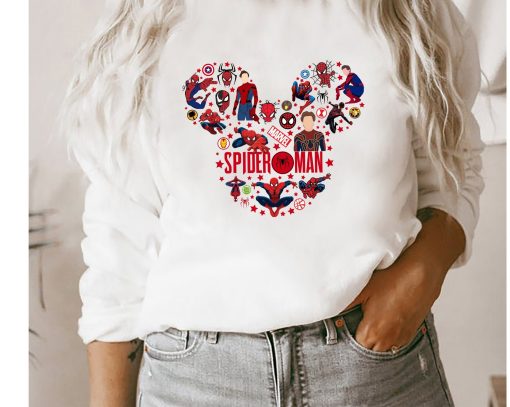 Spiderman Peter Parker Mickey Marvel Unisex Sweatshirt