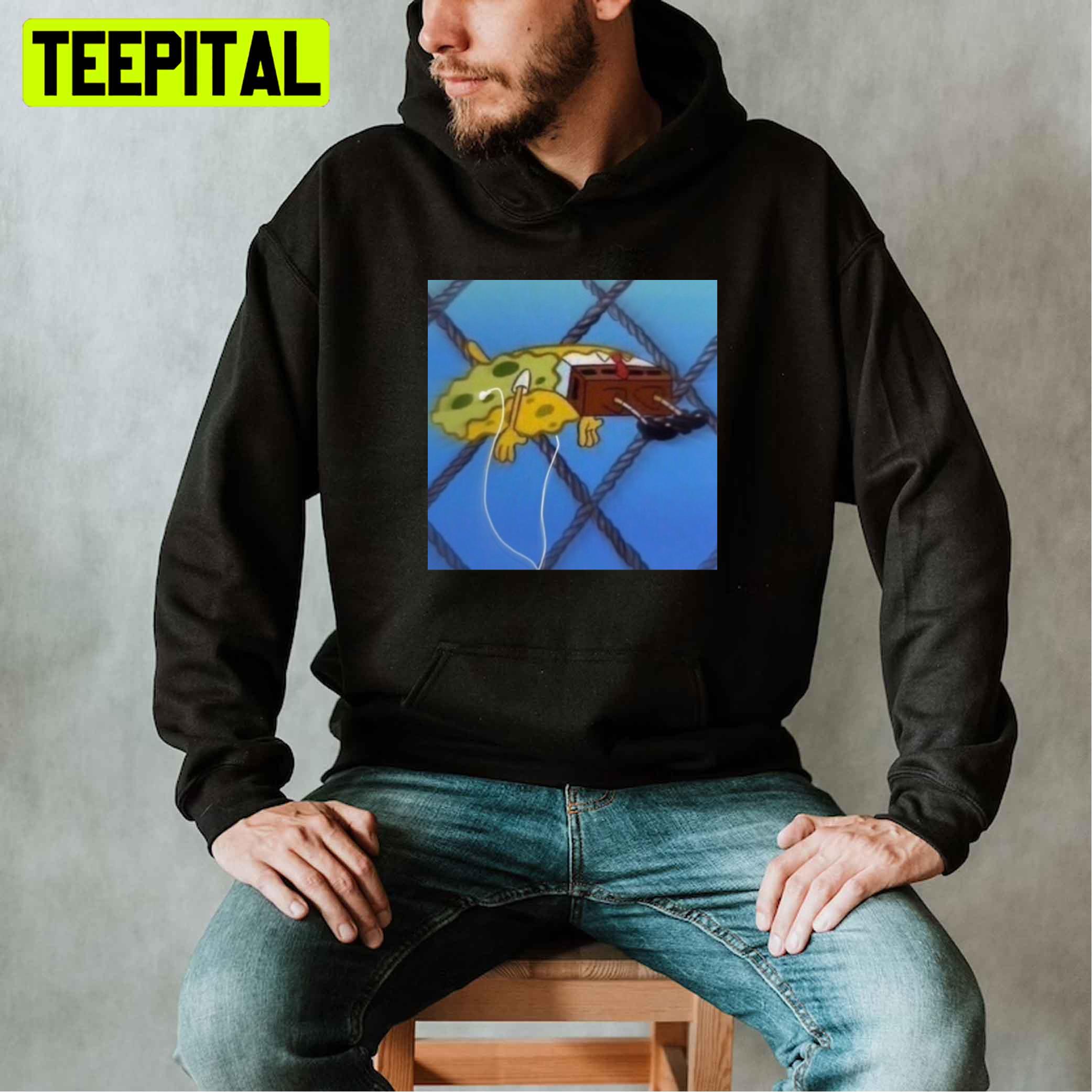 Spongebob When Listening Running Up That Hill Kate Bush Stranger Things 4 2022 Unisex T-Shirt Spongebob When Listening Running Up That Hill Kate Bush Stranger Things 4 2022 Unisex T-Shirt