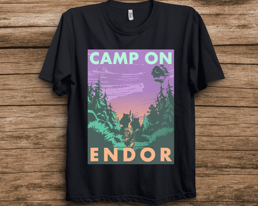 Star Wars Camp On Endor Poster T-Shirt Star Wars Camp On Endor Poster T-Shirt