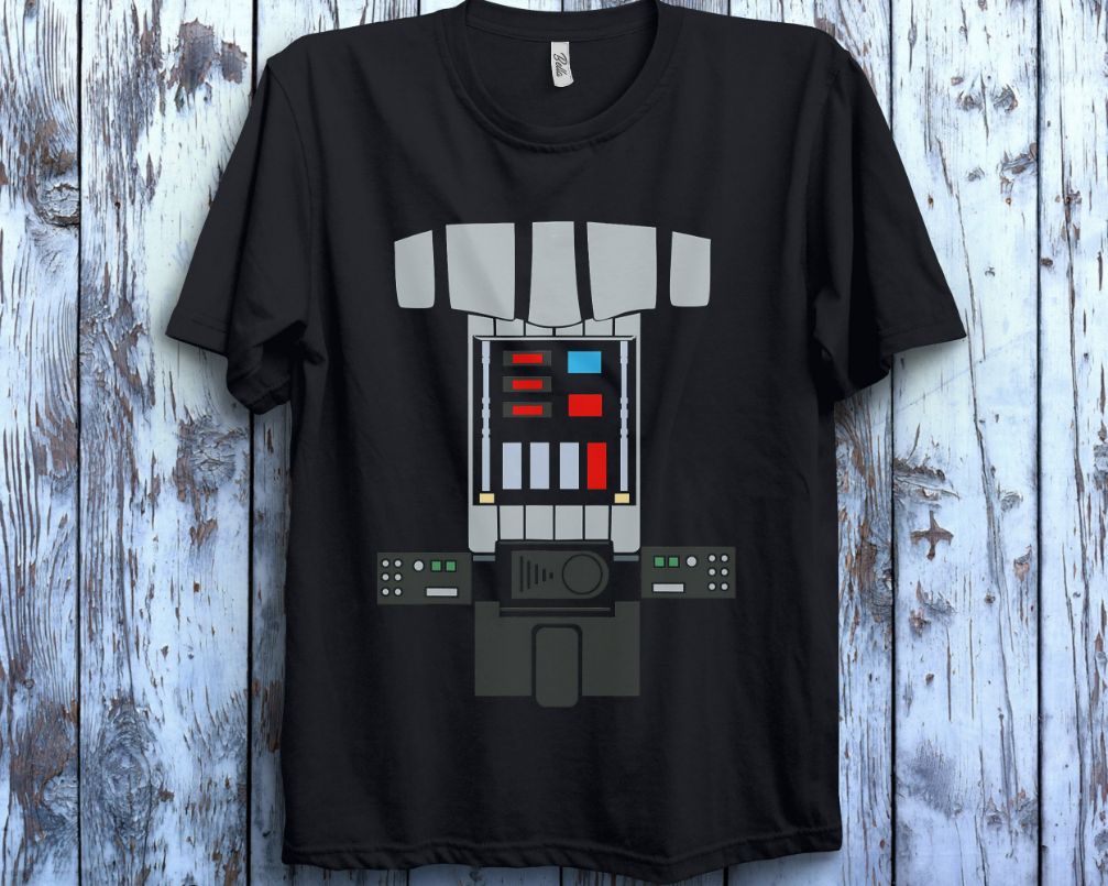Star Wars Darth Vader Costume Halloween T-Shirt Star Wars Darth Vader Costume Halloween T-Shirt