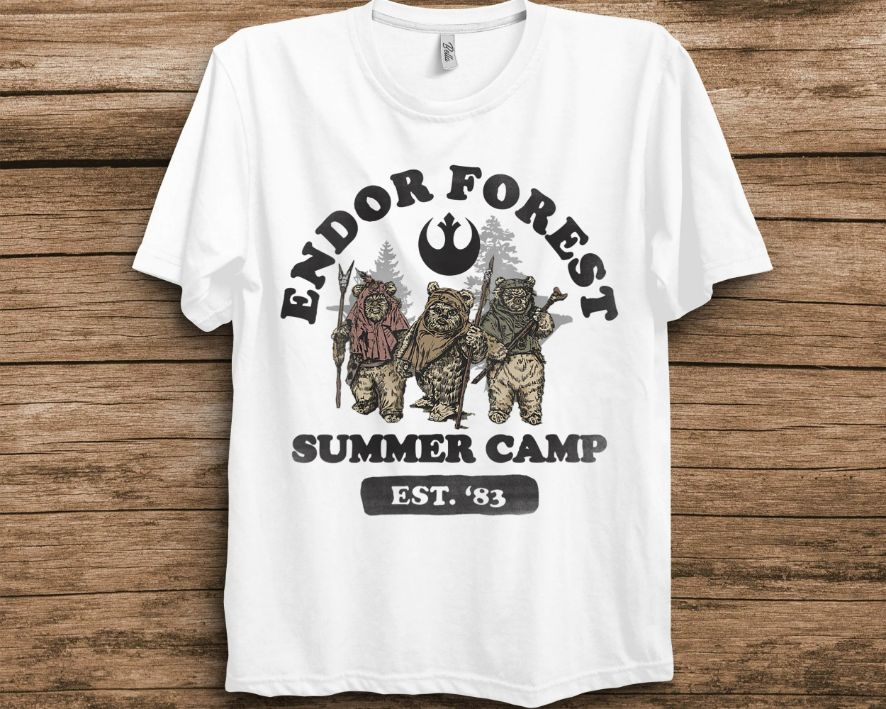 Star Wars Ewoks Endor Forest Summer Camp T-Shirt Star Wars Ewoks Endor Forest Summer Camp T-Shirt