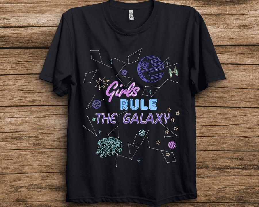 Star Wars Girls Rule the Galaxy Girls T-Shirt Star Wars Girls Rule the Galaxy Girls T-Shirt