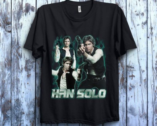 Star Wars Han Solo Portrait Graphic Poster Unisex T-Shirt