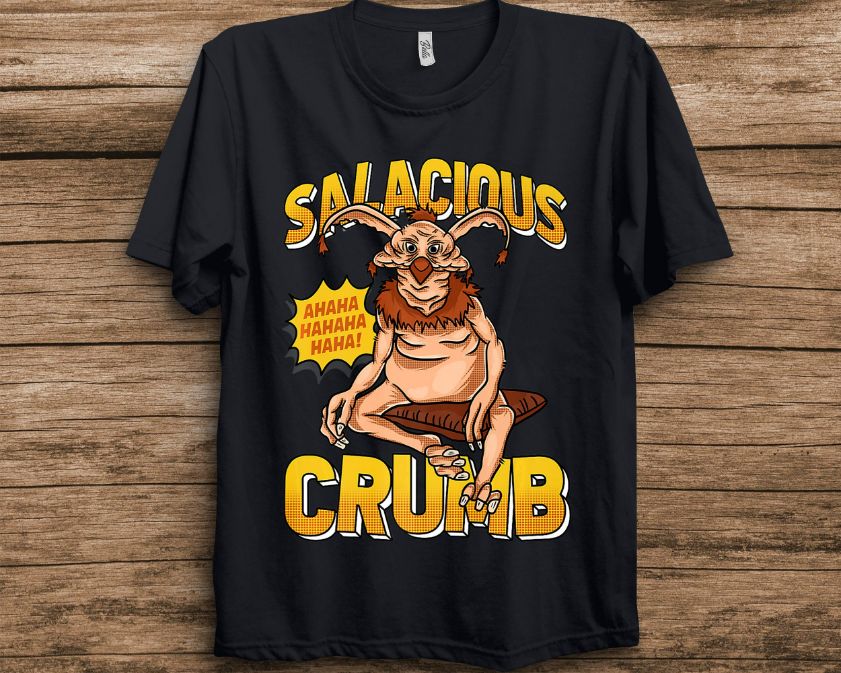 Star Wars Salacious Crumb Comic Portrait Unisex Adult T-Shirt Star Wars Salacious Crumb Comic Portrait Unisex Adult T-Shirt