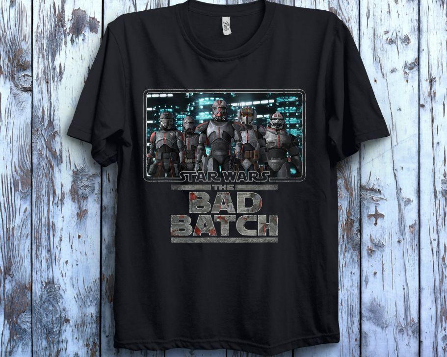 Star Wars The Bad Batch Bad Group Poster Shot Logo Shirt Star Wars The Bad Batch Bad Group Poster Shot Logo Shirt