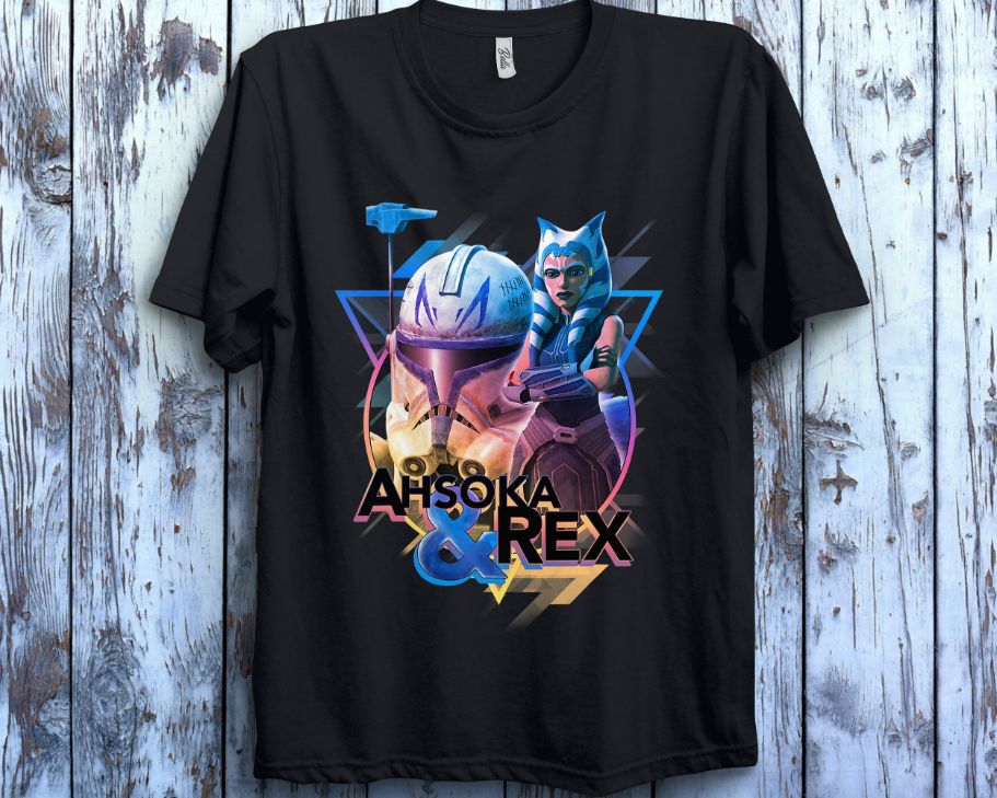 Star Wars The Clone Wars Ahsoka Rex Triangle Portrait Unisex Gift T-Shirt Star Wars The Clone Wars Ahsoka Rex Triangle Portrait Unisex Gift T-Shirt