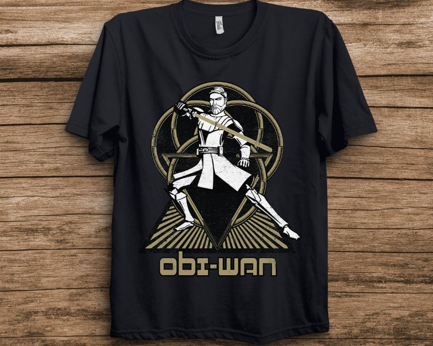 Star Wars The Clone Wars Obi-Wan Jedi Master T-Shirt Star Wars The Clone Wars Obi-Wan Jedi Master T-Shirt