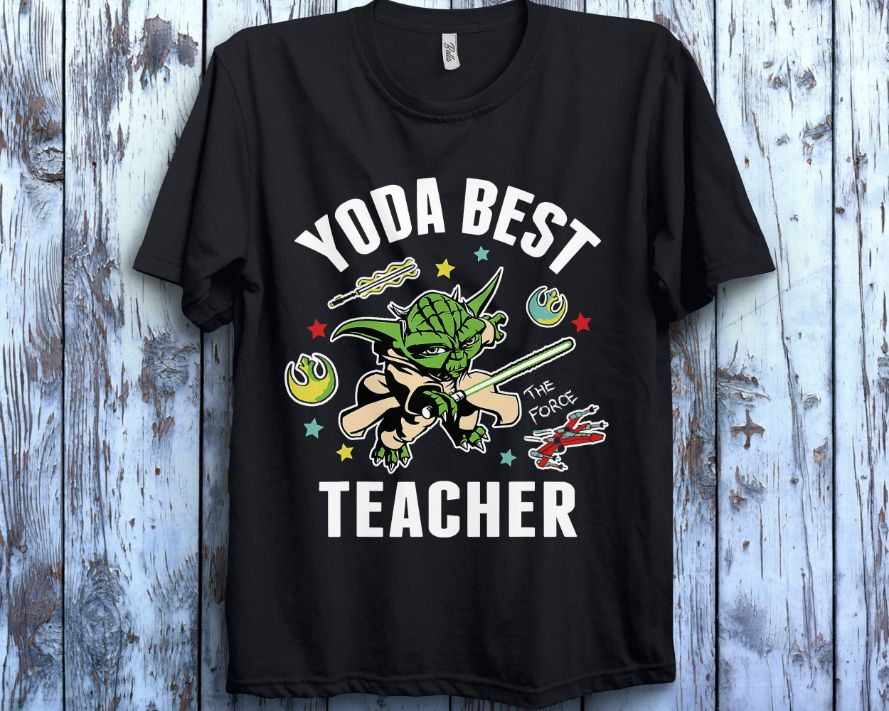 Star Wars Yoda Best Teacher Icons T-Shirt Star Wars Yoda Best Teacher Icons T-Shirt