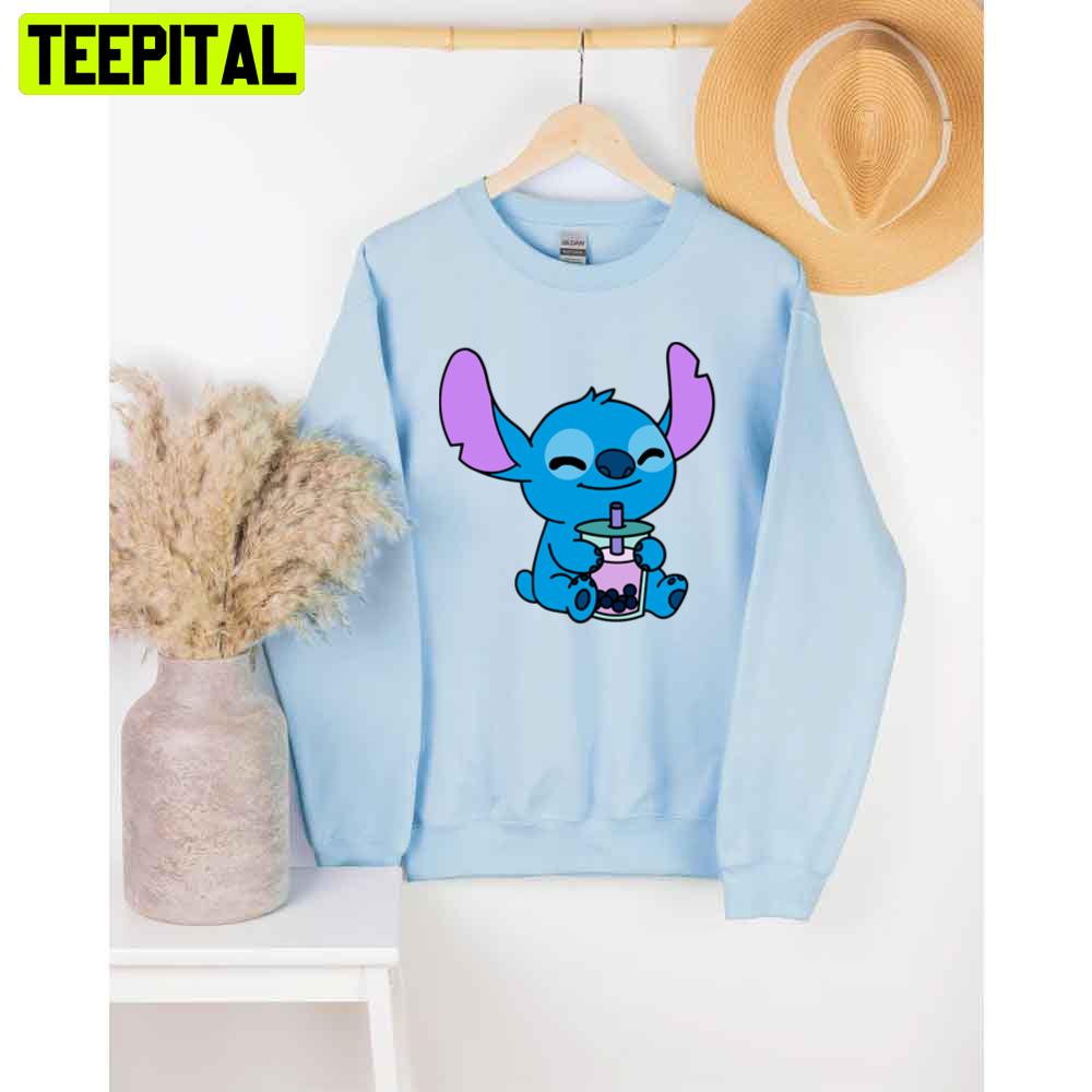 Stitch Boba Tea Unisex T-Shirt Stitch Boba Tea Unisex T-Shirt