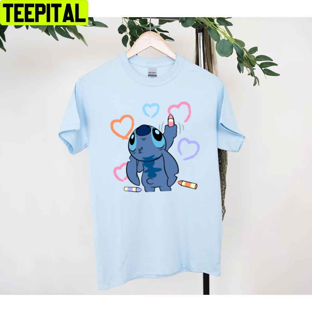 Stitch Drawing Heart Unisex T-Shirt Stitch Drawing Heart Unisex T-Shirt