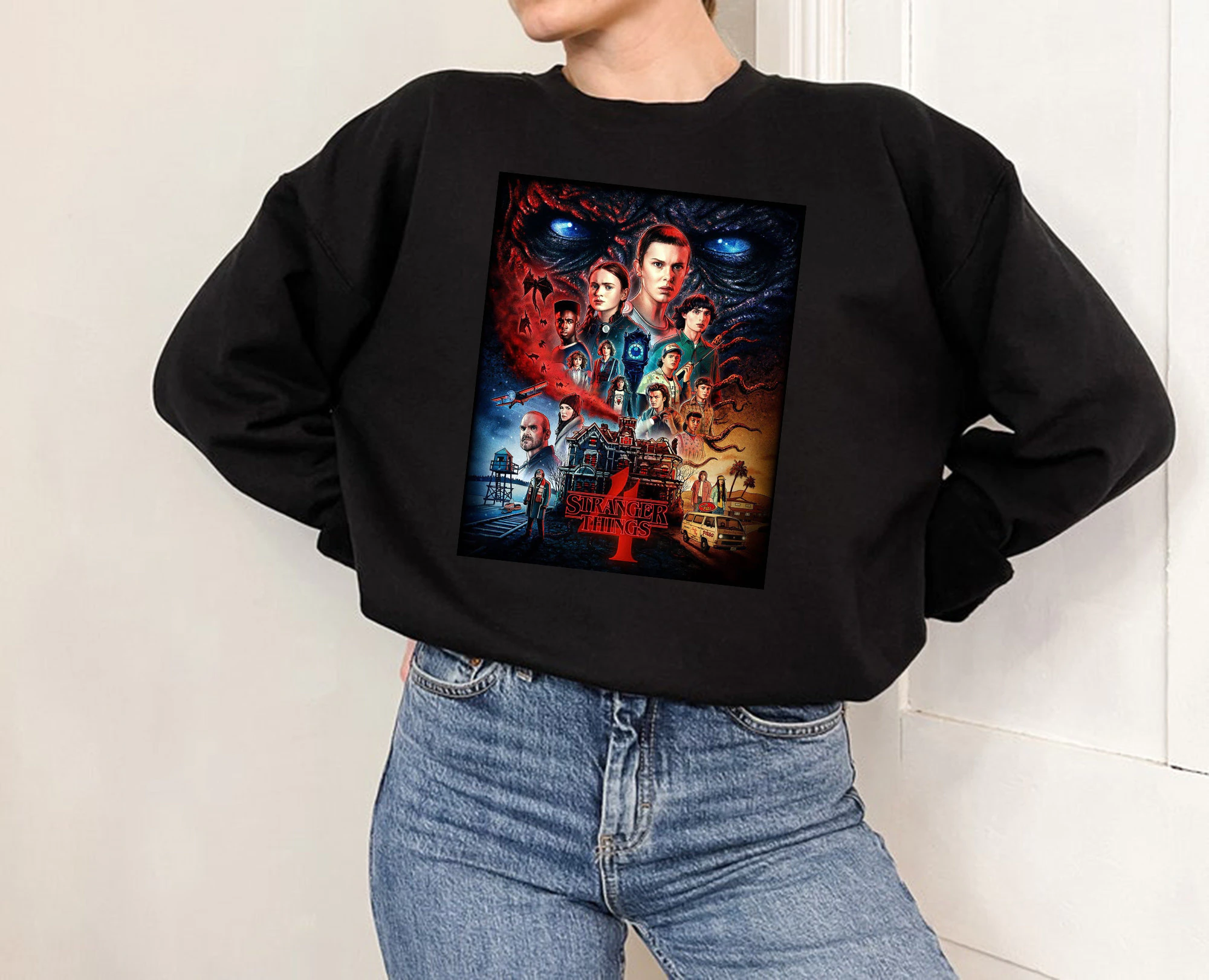 Stranger Things 4 Netflix Unisex Sweatshirt Stranger Things 4 Netflix Unisex Sweatshirt