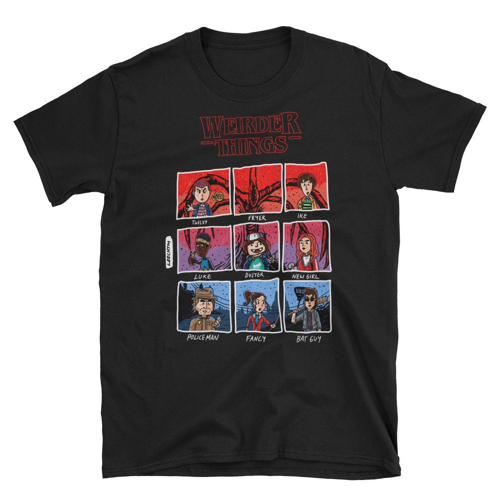 Stranger Things Cartoon Design Art Unisex T-Shirt Stranger Things Cartoon Design Art Unisex T-Shirt