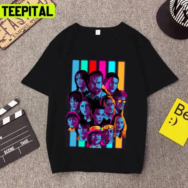Stranger Things Characters Design Unisex T-Shirt Stranger Things Characters Design Unisex T-Shirt