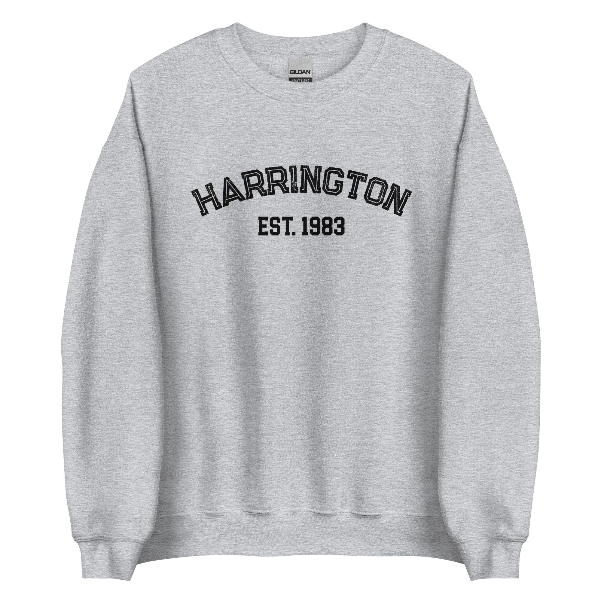 Stranger Things Steve Harrington Inspired Harrington 1986 Unisex Sweatshirt Stranger Things Steve Harrington Inspired Harrington 1986 Unisex Sweatshirt