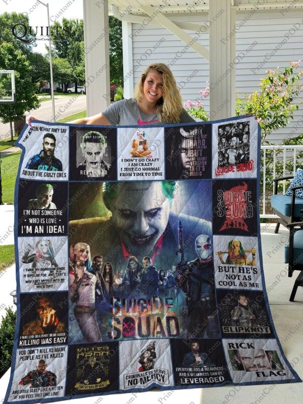 Suicide Squad Quilt Blanket Suicide Squad Quilt Blanket
