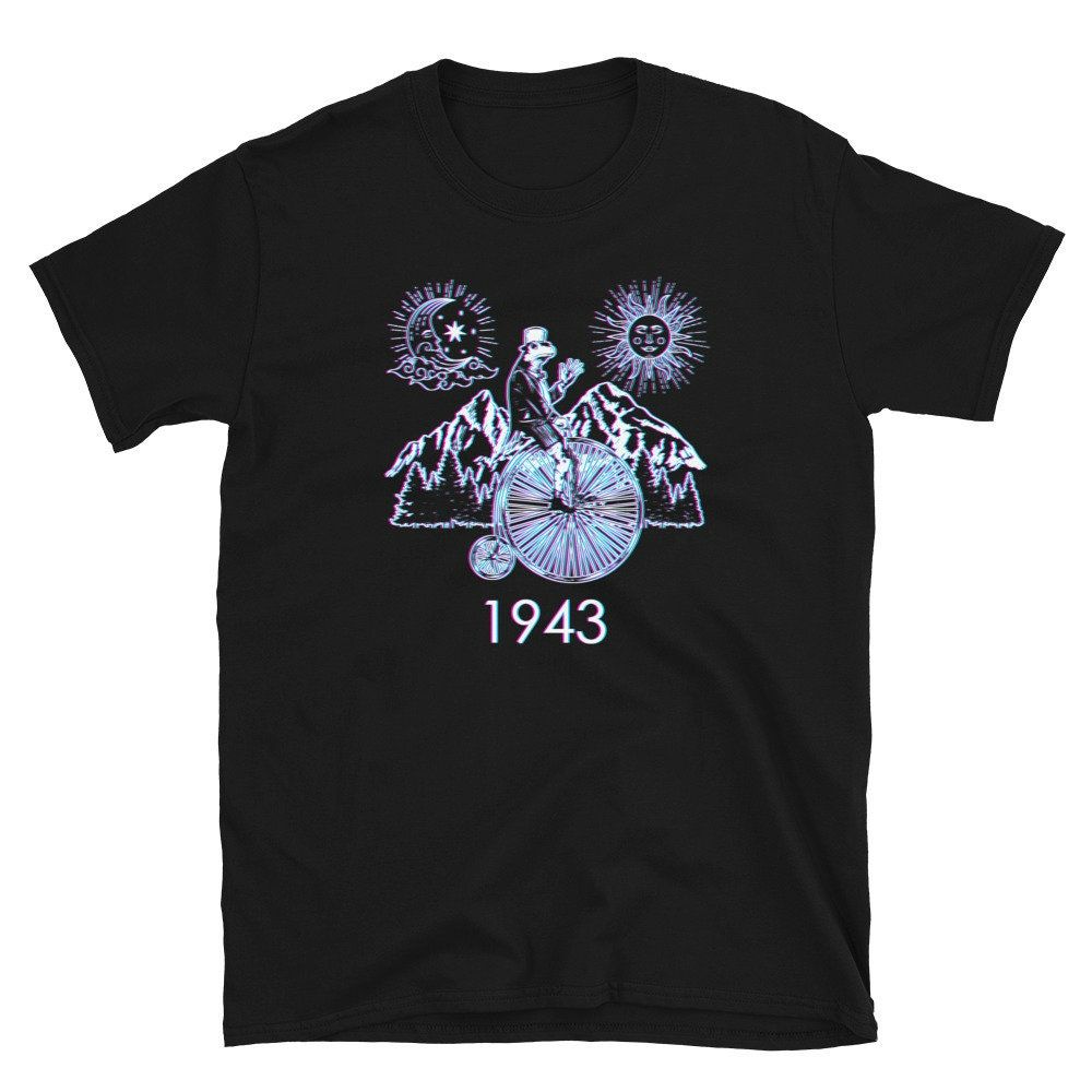 Sun and Moon Penny Farthing Bike 1943 Trippy Unisex T-Shirt Sun and Moon Penny Farthing Bike 1943 Trippy Unisex T-Shirt