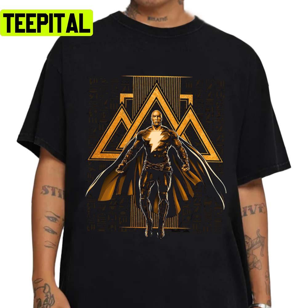 Symbols Background Black Adam Dc Movie The Rock Dwayne Johnson Unisex T-Shirt Symbols Background Black Adam Dc Movie The Rock Dwayne Johnson Unisex T-Shirt