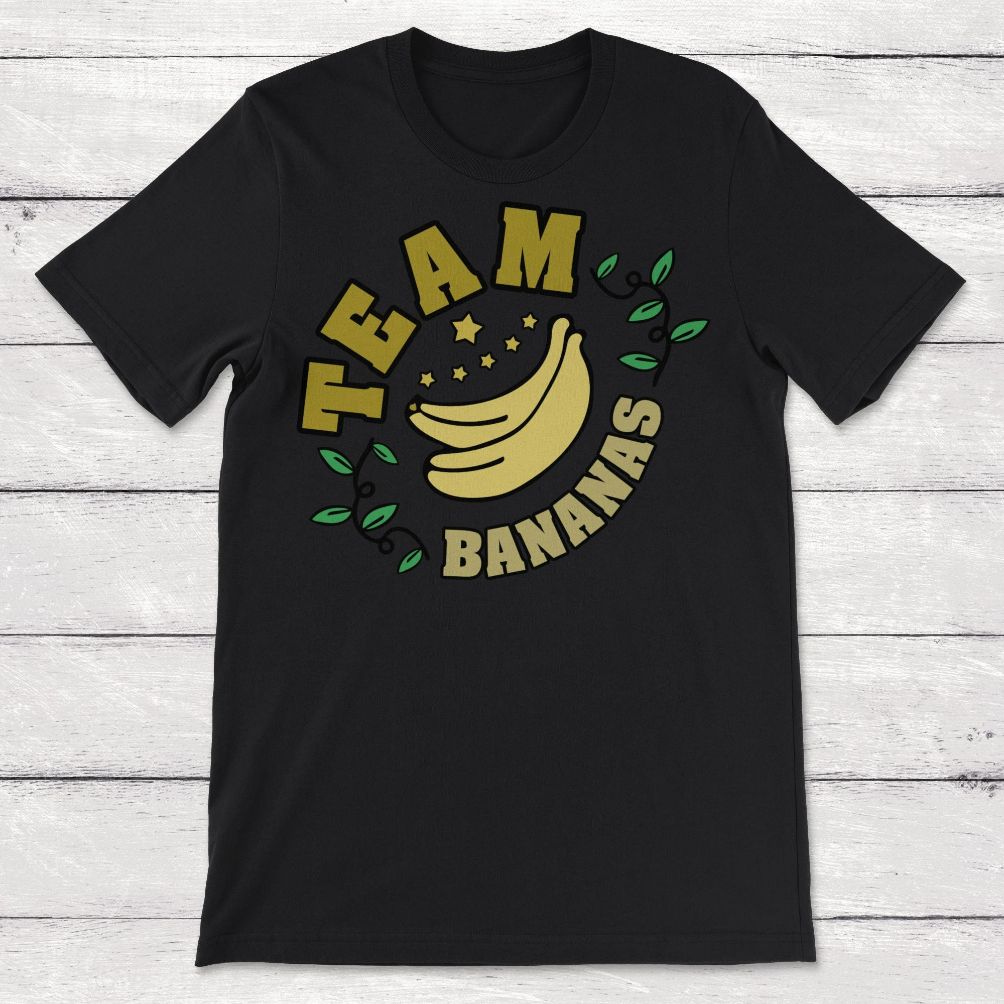 Team Banananas Lover Banana Clip Art Unisex T-Shirt Team Banananas Lover Banana Clip Art Unisex T-Shirt
