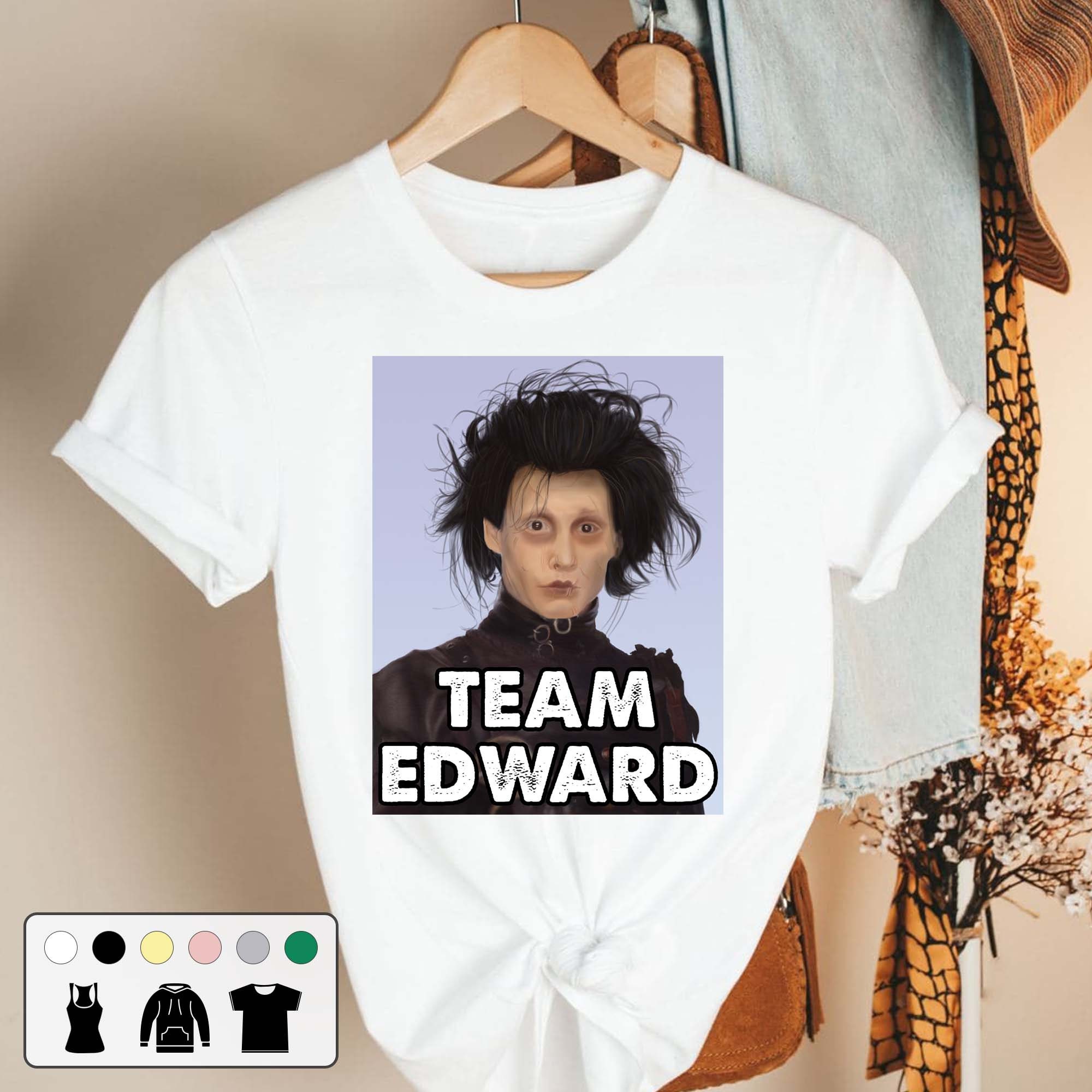 Team Edward 90s Johnny Depp Edward Scissorhands Unisex T-Shirt Team Edward 90s Johnny Depp Edward Scissorhands Unisex T-Shirt