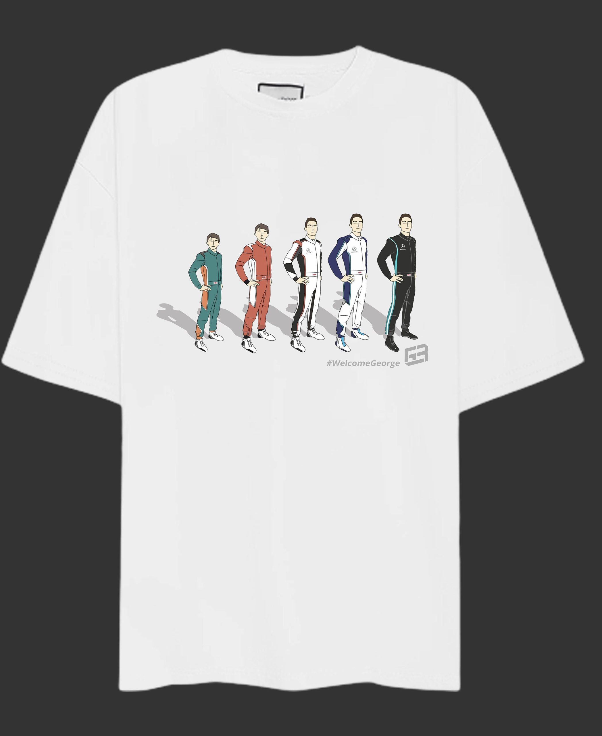 The Evolution Of George Russell Unisex T-Shirt The Evolution Of George Russell Unisex T-Shirt